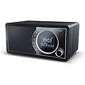 radio digitale nera dr450 equalizzatore cabinet in legno