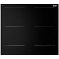 piano cottura sli604 ad induzione installazione filo top 4 zone cottura 7400 w nero