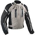 a-pro giacca moto tessuto mesh protezioni ce impermeabile 4 stagioni grigio s