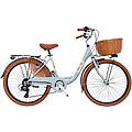 bici da città dolce vita by venere 26 con cesto grigio