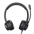 - cuffie on-ear usb per pc hs-201-black