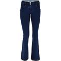 jeggings push up wr. up flare vita regular tessuto ecologico dark jeans-yellow seam donna xxs