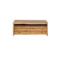 tavolino da salotto in legno di quercia selvatica 120x45x70 oliato naturale pure oak #118