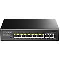 switch sw8010poe+ 8 porte gigabit poe 2 uplink vlan desktop