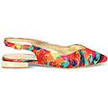 ballerine slingback donna multicolor in raso