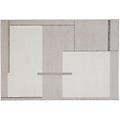 tappeto rettangolare beige con motivi 150 x 220 cm irene