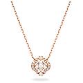 collana sparkling dance quadrifoglio bianca placcato color oro rosa os