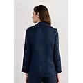 giacca in tela di lino the pure linen donna blu taglia s