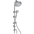 colonna doccia con soffione tondo erika 50cr191a3s-b con deviatore in abs cromato lucido