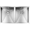 lavello 2 vasche (77x45cm) filoquadra inox satinato 011919xcssp