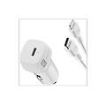 caricabatteria auto caricabatterie da auto 20w bianco