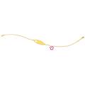 bracciale bimbi targhetta farfalla rosa ngld0051