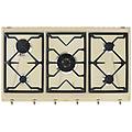 - piano cottura srv896pogh a gas 5 fuochi gas colore panna