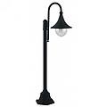 intec lampione da giardino pavia h 130 cm nero ip44