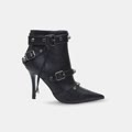 stivaletto da donna con borchie e tacco a spillo fortitude nero