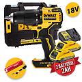 dcd709 compact trapano avvitatore 18v con percussione e 2 batterie da 2ah