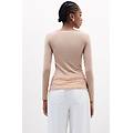 maglia scollo a barchetta in cotone ultralight cotton donna naturale taglia m