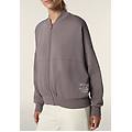 felpa donna comfort fit chiusura zip e collo stile bomber shark donna extra small