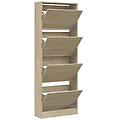 - scarpiera rovere sonoma 60x21x163 5 cm in legno multistrato