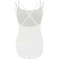 body danza con bretelle incrociate white donna extra large