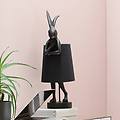 lampada da tavolo animal rabbit nero/oro 68 cm e14
