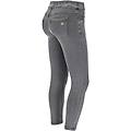 pantaloni n. o. w. superskinny vita media in jersey eco gray jeans-yellow seams donna extra small