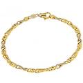 bracciale uomo oro giallo bianco gl100111