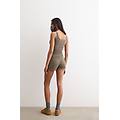 pigiama corto a costine in modal soft lounge donna verde taglia l