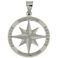 ciondolo rosa dei venti oro bianco gl101904