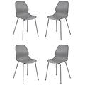 - paule sedia moderna set da 4