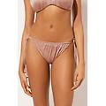 slip lacci costume shiny satin donna rosa chiaro s