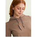 felpa sportiva da donna con interno cappuccio in velluto fossil donna large