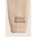 felpa donna con cappuccio e zip in tessuto teddy humus donna large