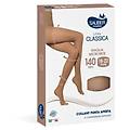 sauber linea classica collant open toe maglia liscia 140 den neutro beige taglia 3