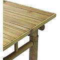 milanihome. it tavolo da giardino in bamboo di design per esterno giardino cm marrone chiaro 90 x 75
