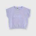 t-shirt in jersey pesante da bambina viola taglia 4
