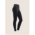 pantaloni wr. up vita alta con zip e cuciture centrali nero donna xx large