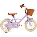 classic 12 pollici lilla – bicicletta per bambini con cestino
