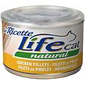 life cat natural le ricette 150 gr filetti di pollo confezione da 6 pezzi cibo umido per gatti