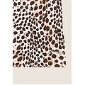 t-shirt regular fit in jersey animalier leopard animalier on beige donna large