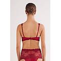 reggiseno a balconcino sofia in pretty flowers donna rosso taglia 2c