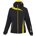 m l bellac giacca da sci donna black/yellow i38 d32