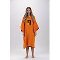 poncho surf arancione con maniche