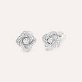 orecchini lobo silver elegance argento rodiato cubic zirconia collezione silver elegance bianco
