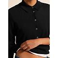 - polo a maniche lunghe donna nero taglia xs