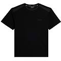 t-shirt con inserti sulle spalle