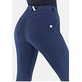 pantaloni push up wr. up curvy gamba skinny cotone organico blu navy donna extra large