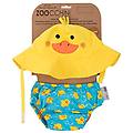- set baby costumino contenitivo e cappellino multicolore (anatra) m (6-12 mesi) 1 unità 1