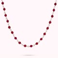 collana rosario con pietra naturale agata rossa
