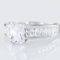 anello silver elegance argento rodiato cubic zirconia collezione silver elegance misura 56 bianco